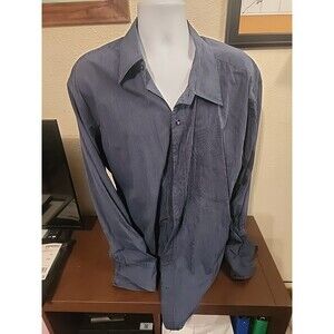 Men's Gap Blue Striped Long Sleeve Button Up Size XXL